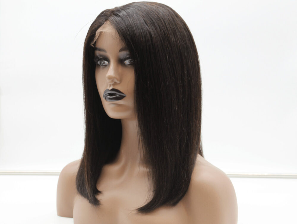 12” Brazilian Straight Hair Wig – Custom Made - Image 2