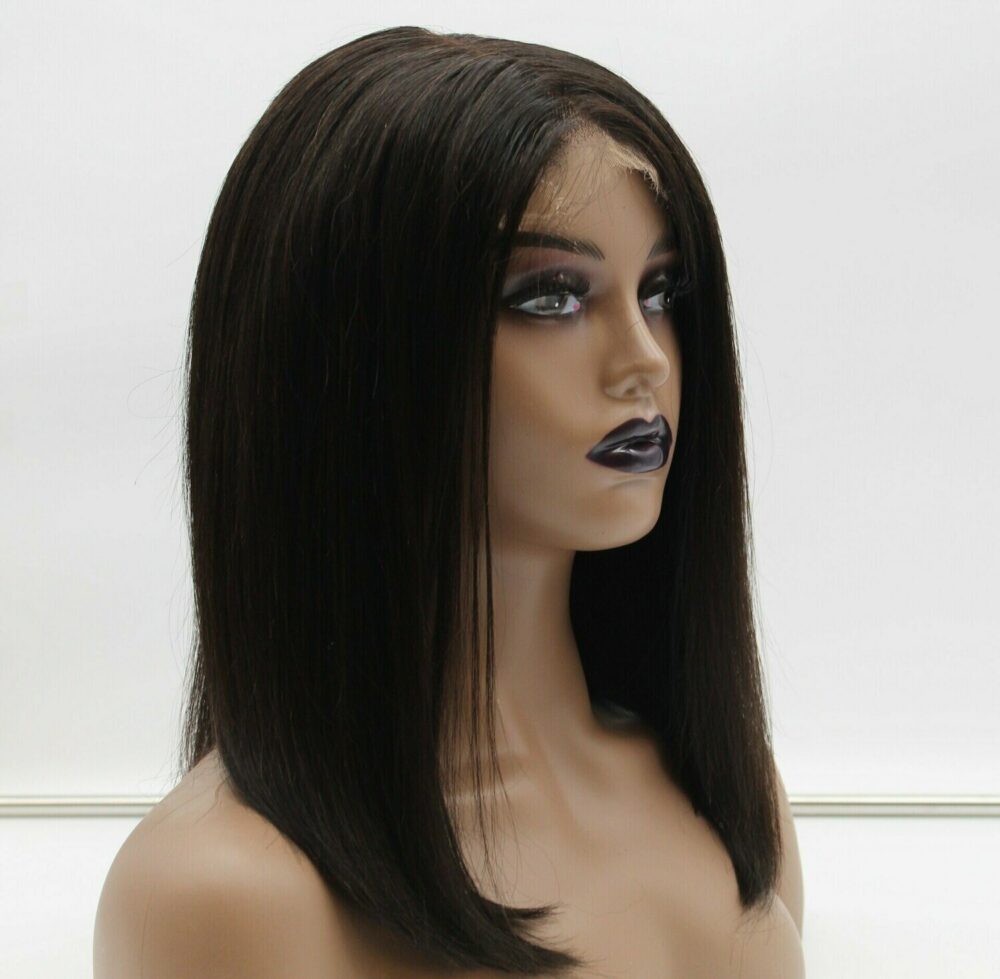 12” Brazilian Straight Hair Wig – Custom Made - Image 3