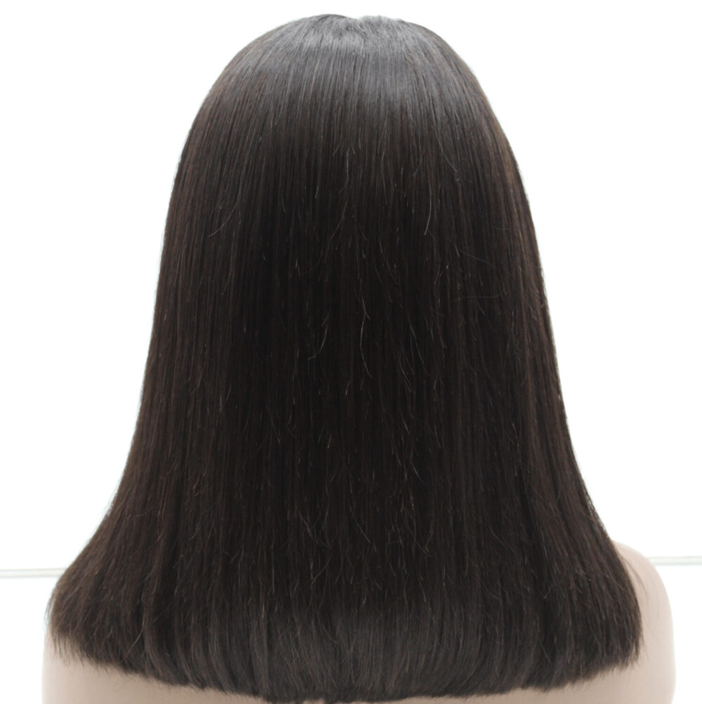 12” Brazilian Straight Hair Wig – Custom Made - Image 4