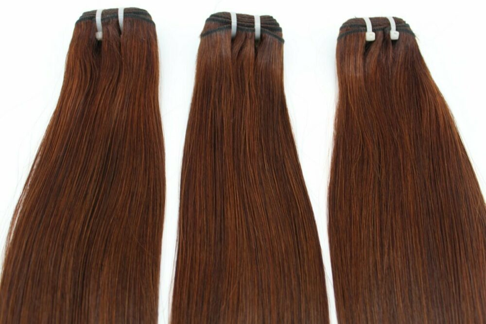 18” Vietnamese Bone Straight Hair Extensions + 14” Closure - Image 4